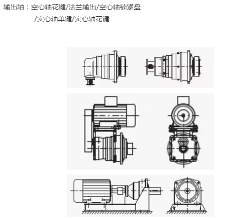 p系列行星减速机形式