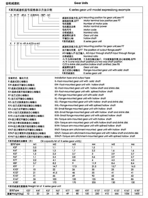 K系列减速机