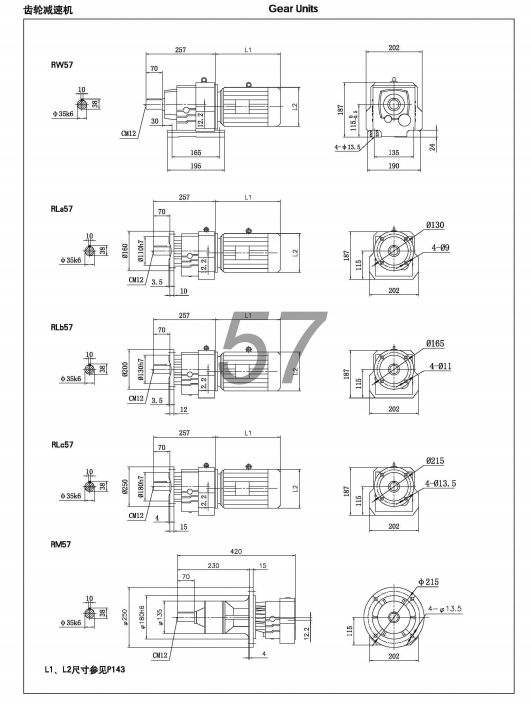 R57减速机尺寸图纸-R系列斜齿轮减速机 .jpg